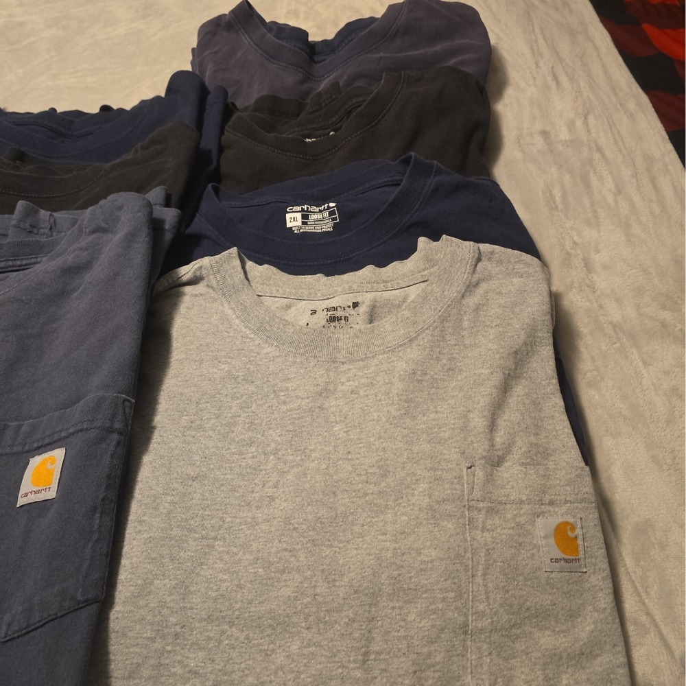 Carhartt Shirt Lot Of 7 Sz 2XL Tees T-Shirts Workwear Short Sleeve Loose OG Fit - Picture 3 of 16